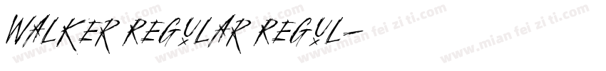 Walker Regular Regul字体转换